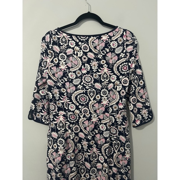 Boden Jessie Dress Women’s 8R Blue Multi Floral 
Shift Jersey - Picture 7 of 15